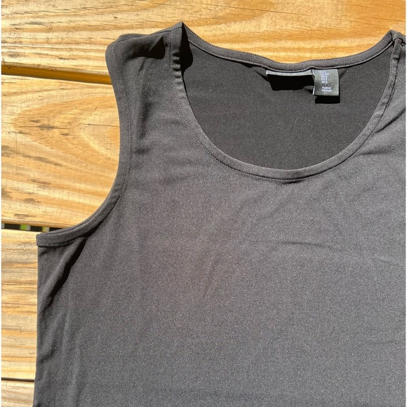 Tahari black small dressy round neck tank top blouse - Picture 8 of 12